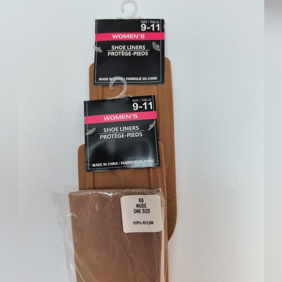 Women's Bundle Of 3 Shoe Liners & Knee High - Picture 1 of 4